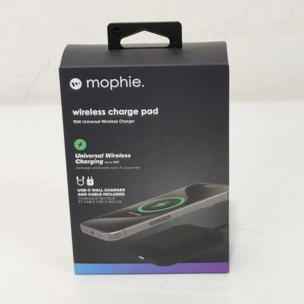 Mophie Universal Wireless Charge Pad - 15W Fast Charging for Qi-Enabled Devices,